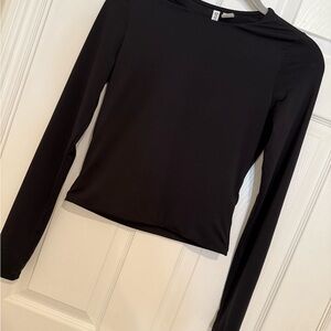 H&M Black Long Sleeve Top